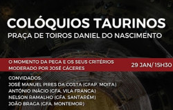 Colóquios Taurinos,promovido pela  S.M.T  e  Escola Taurina da Moita.